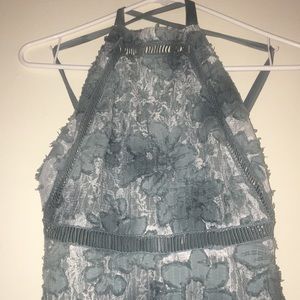 Free People Intricate Blue Lace Dress!